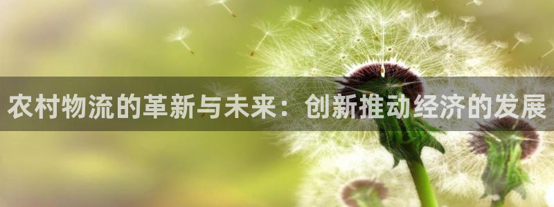 豪门国际返水怎么算的：农村物流的革新