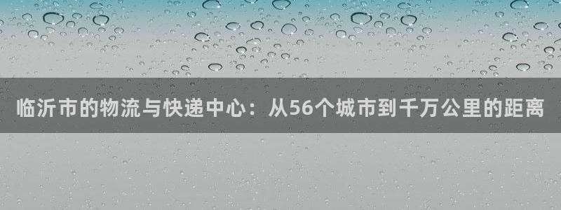 豪门国际官网入口正版：临沂市的物流与